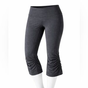 lululemon athletica Ruched Hem Capri Leggings - Charcoal Gray